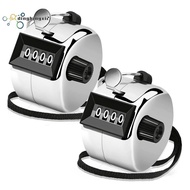 2 Pack Clicker Counter Hand Tally Counter Clicker, 4 Digit Mechanical Palm Click Counter forCoaching