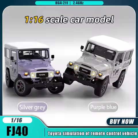 FJ40 1:16 Rc Car 4WD Simulation Toyota High-speed HG4-211 Remote Control Car with Winch and Light Sm