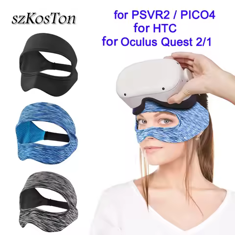 VR Eye Mask Cover for Meta Quest 3 Quest 2 PICO 4 Accessories Breathable Sweat Band Adjustable Sizes