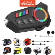 K06 Headsets Motorcycle Bluetooth Earphone Helmet Headphone With Mic Lighting Wireless Cycling Heads
