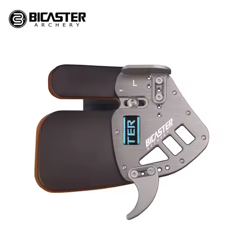 Bicaster ASA Archery Competition Finger Tab Guard Protection Replacement Genuine Leather+Aluminum LH