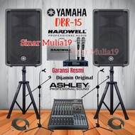 PROMO MURAH!! PAKET KOMPLIT SOUND SYSTEM YAMAHA DBR15 MIXER ASHLEY 8CH