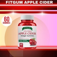 Hot Sale Ready Stock FITGUM Apple Cider Vinegar Gummies 100% Original for Weight Loss Original Slimm
