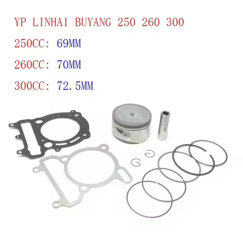 YP250 LINHAI 250 260 300 69MM 70MM 72.5MM Piston Gasket Kit For VOG Tank Touring JCL Buyang D300 Gsm