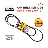 BANDO Fan Belt 4PK1705 For PERODUA Myvi 1.3(2005 -) OLD