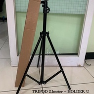 tripod dan kamera 2 meter / tripod 2 meter / tripod kamera + holder