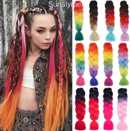 24 Inch Jumbo Braids Extensions Synthetic Braiding Hair Afro Ombre Color Hair Extensions for Women