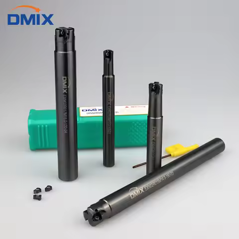 DMIX EXN02R Milling Cutter Bar LNMU0202 Fast Feed Double-sided Insert Tool milling Holder LNMU0202ZE