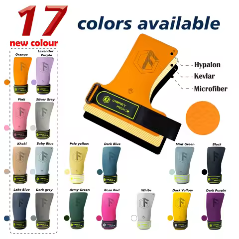 Reinforced Rubber Hypalon Without Magnesium Gymnastics Hand Grips for Cross Training Gym Musculação 