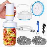 (Ready to ship) Electric Mason Jar Vacuum Sealer for Wide &amp; Regular Mouth Jar Accessory Hose Compatible with Foodsaver Vacuum Sealer Machine