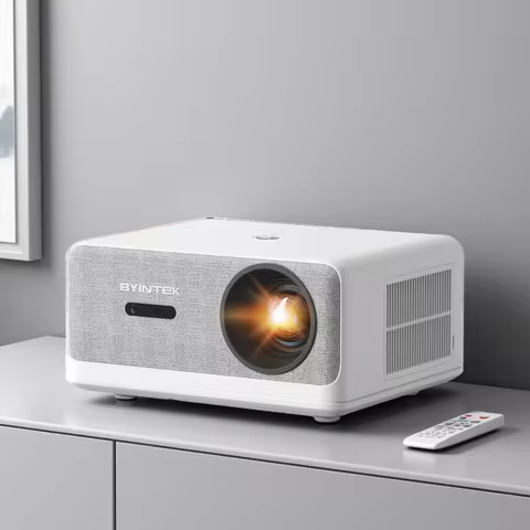 BYINTEK LOVE U14 Full HD 1080P Projector 4K Smart Bluetooth WiFi 6 Supported 1250ANSI Auto Focus Hom