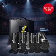 GMark G7S 7-Piece Drum Microphone Kit Dynamic Wired for Kick, Bass, Tom, Drums, Vocal, Band, DJ, Sta
