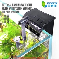 JENECA External Hanging Waterfall Filter With Protein Skimmer Oil Film Remover XP-06 / XP-07 / XP-08