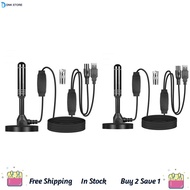 -HD Digital TV Antenna 37dB High Gain Amplified HD TV Antenna Multi-Use Indoor Outdoor Digital HD Fr