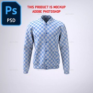 [ PSD ] Varsity Baseball Bomber Jacket Mock-Up | Mockup Tshirt High Quality Photoshop