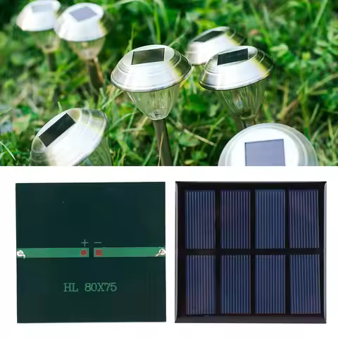 3W 2V Portable Solar Battery Charger Polycrystalline Battery Charger Solar Panel Lightweight Scratch