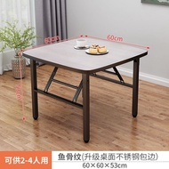 Folding Table Dining Table Household Small Square Table Foldable Low Table Rental Room Dining Table Portable Stainless S
