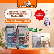Makanan Anjing Balanced Nutrition Dog Food 13kg Farm Raised Turkey / Pacific Six Fish Premium Dry Do