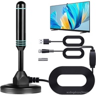 Antena TV untuk TV Pintar Dalaman, Antena Digital untuk Antena TV dengan Tapak Magnet Kuat, 360 °   