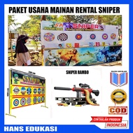 Wahana mainan pasar malam Sniper Rambo
