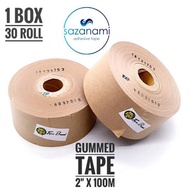 1 BOX GUMMED TAPE 2" x 100M Gummed paper craft Tape Tiger LAKBAN AIR