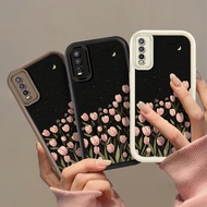 Fashion Night Sky Tulips Phone Casing For VIVO Y17 Y15 Y12 Y11 Y20S Y20A Y20T 1906 1901 1902 1904 19