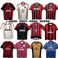 13-14AC Milan Classic Retro Football Jersey Maldini 22 Kaka Beckham Xiaoluo 0607 Home 9XXV