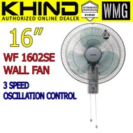 Khind 16 inch Wall Fan WF1602SE Kipas Dinding Kipas angin yang kuat Powerful