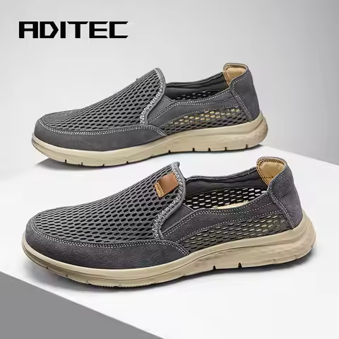 A slip-on loafers, suitable for men's summer breathable casual shoes, light walking shoes, better qu