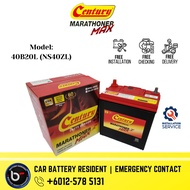 [ Installation Provided ] 46B20L | NS40ZL | NS40 ] Century Marathoner MAX | Car battery myvi bezza v