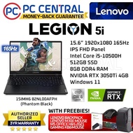 Lenovo Legion 5i 15IMH6 82NL00AFPH Gaming Laptop Intel Core i5-10500H RTX 3050Ti (PC CENTRAL)