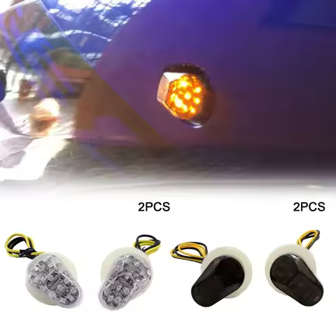 DC 12V Motorcycle Turn Signals LED Indicator flashing photoflash Lights Bulb for Yamaha YZF R1 R6 R6