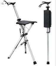 泰達輕便折合拐杖椅 (黑色 型號13850) Step2Gold Ta-Da Chair Seat Stick Walking Stick