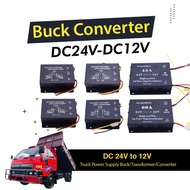 DC 24V To 12V 30A Car Power Supply Buck Transformer Converter Truck Bus DVD Audio Modification Effic