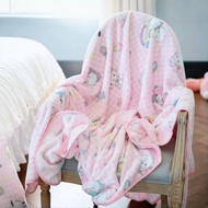cod Sanrio Cute Hello Kitty Blanket Warm Flannel Blanket Pillowcase Japanese Style Pattern Printing