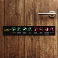Etika Tandas Toilet Sign Toilet Sticker Board Do's and Don'ts of Toilet Etiquette Signage