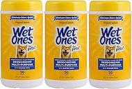 Wet Ones for Pets Deodorizing Multi-Purpose Dog Wipes with Baking Soda, 50 Count - 3 Pack| Dog Deodo