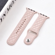 ApplewatchS9 silicone rhombus strap iwatch87654se Apple Watch strap ultra