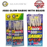 SEAHAWK 888 GL GLOW SABIKI WITH BEADS