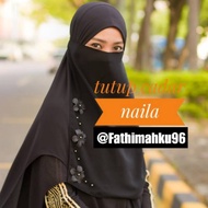 Naila/ Veil Cover Black Detachable Chiffon Removable Veil