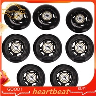 8 Pack Inline Skate Wheels, Indoor/Outdoor Roller Skate Wheels, Replacement Wheels with Bearing 64mm