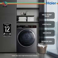 Haier HD120-AR959S8 12kg Heat Pump Dryer I-Refresh 525mm XL Drum Anti-Tangling HD120AR959S8 Mesin Pe