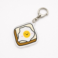 Melted egg keychain