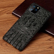 Genuine Leather luxury 3D Crocodile head Phone case for Apple iPhone 13 Pro Max 12 Mini 12 11 Pro Ma