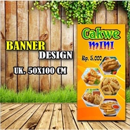 Cakwe Mini Banners, Food Sales, Snack Stalls, Good