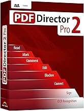 PDF Director 2 PRO with OCR - for 3 PCs - Comprehensive PDF Editor Software compatible with Win 11, 