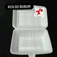 Foam Kcs Sterofoam Kemasan Makanan - Sterofoam 1 Bal (100Pcs) STEROFOAM KCS LUX NASI,  FOAM BURGER D