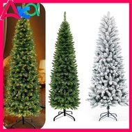 set(65pcs decor) thick slim green christmas tree 6ft,christmas decoration,snowflake