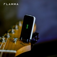 FLAMMA FT01 White Mini Smart Guitar Tuner Clip On Tuner for Electric Guitar, Bass Guitar, Acoustic Guitar, Ukulele