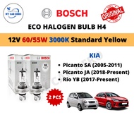 BOSCH Eco H4 Halogen Headlamp Bulb 12V 60/55W H4 Bulb for Kia Picanto SA (2005-2011) / JA (2018+) / 